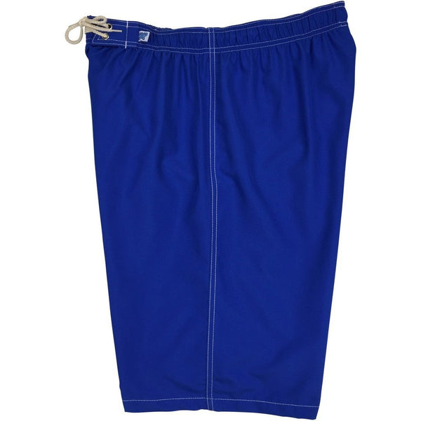 "A Solid" (Royal) Women's Elastic Waist Swim Board Shorts. REGULAR Rise + 11" Inseam - Board Shorts World Outlet