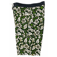 "Fiasco" (Green) 20" - 28" Double Cargo Pocket Men's Board Shorts - Board Shorts World Outlet