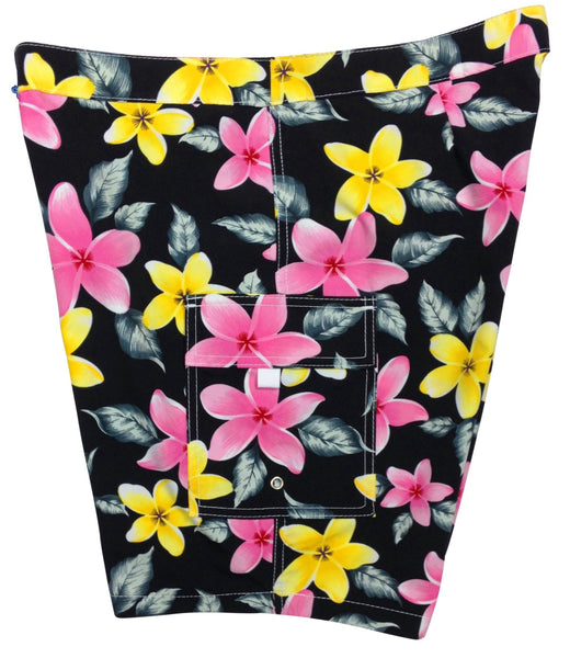 "Free Roaming" (Black) Women's Board/Swim Shorts - 11" - Board Shorts World Outlet