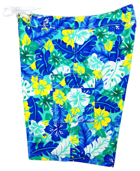 "Mother Lode" (Blue) Women's Board/Swim Shorts - 10.5" - Board Shorts World Outlet