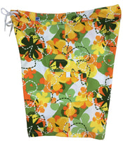 "Bee Line" (Green) Women's Cargo + Back Pocket Board/Swim Shorts - 10.5"