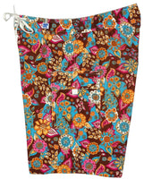 "Carnival" (Brown) Womens Board/Swim Shorts - 10.5" - Board Shorts World Outlet