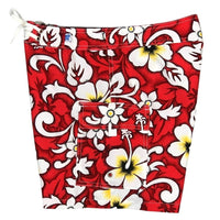 "Charm School" (Red) 7" Womens Cargo + Back Pocket Board Shorts