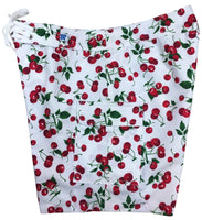 "Cherries" Print 7" Womens Cargo + Back Pocket Board Shorts - Board Shorts World Outlet