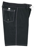 Grizzo Brand Solid Board Shorts w/ Back Pocket (Black, Mango, Mesa Red, or Orange) - Board Shorts World Outlet